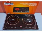 Cocina Electrica combinada TOKYO 2 placas, infrarrojo e induccion MD TOKDUALII