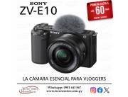 Cámara Sony ZV-E10 Kit 16-50mm. Adquirila en cuotas!