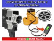 SUPER 8 REEL CONVERSION A DIGITAL - COPIA A PEN DRIVE