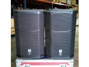 Lot Of 2 JBL PRX612M 12 Two-Way Multipurpose Self-Powered Speaker w/ Road Case