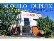 Duplex-Alquiler-PY Central Lambaré - El Trabajador esq. Sta. Mónica