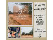 Terreno en venta en Loma Merlo, Luque - USD 309.000