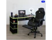 COMBO ESCRITORIO GAMER nt2065 + SILLA GAMER Lvs047