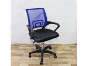 SILLA GIRATORIA TELA MESH 80 KG (61AZ) AZUL