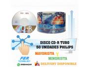 DISCO CD-R TUBO 50 UNIDADES PHILIPS