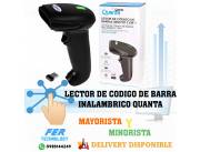 LECTOR DE CODIGO DE BARRA INALAMBRICO QUANTA