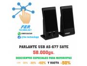 PARLANTE USB AS-677 SATE