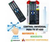 CONTROL UNIVERSAL PARA TV ST-620