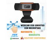 WEBCAM USB 1280X720 CON MICROFONO