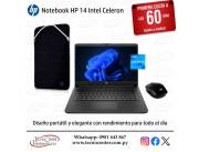 Notebook HP 14 Celeron + Impresora Brother Láser HL-1200. Adquirilas en cuotas!