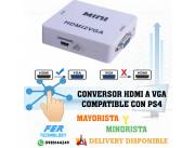 CONVERSOR HDMI A VGA COMPATIBLE CON PS4