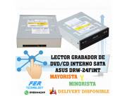 LECTOR GRABADOR DE DVD/CD INTERNO SATA ASUS DRW-24F1MT