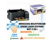 IMPRESORA MULTIFUNCION EPSON L3250 ECOTANK WIFI 3 EN 1