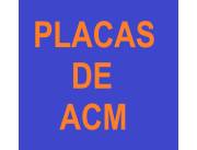 PLACAS DE ACM PARA REVESTIMIENTOS EXTERIORES E INTERIORES