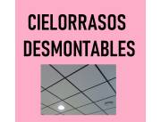 CIELORRASOS DESMONTABLES 60 x 60 cms y 120 x 60 cms
