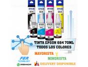 TINTA EPSON 664 70ML TODOS LOS COLORES