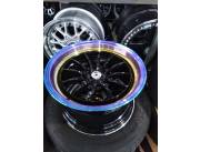 Llanta Deportiva 15 4x100/114 8 nuevos