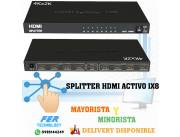 SPLITTER HDMI ACTIVO 1X8