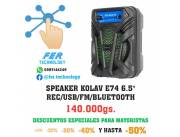 SPEAKER KOLAV E74 6.5" REC/USB/FM/BLUETOOTH