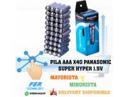 PILA AAA X40 PANASONIC SUPER HYPER 1.5V