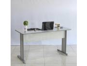 MESA ESCRITORIO 1,40 CM GIOBEL GRIS