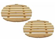 POSA FUENTE MADERA DE BAMBOO SET X 2 UNIDADES 50% OFF