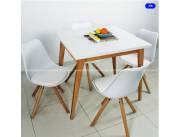 MESA COMEDOR EAMES 90 X 70 +SILLA ACOLCHONADA