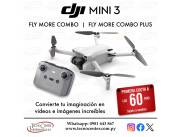 Drone DJI Mini 3 Fly More. Adquirilo en cuotas!