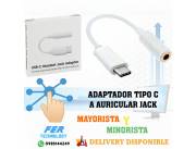 ADAPTADOR TIPO C A AURICULAR JACK