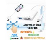 ADAPTADOR USB C 4 EN 1 OTG