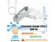 CARGADOR XIAOMI TIPO C 30W 3A