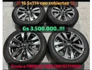 Llanta Deportiva nuevo 16 5x114 con cubiertas impecables