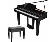 Roland GP-3 Baby Grand Digital Piano with Matching Bench (Polished Ebony