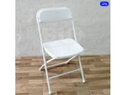 SILLA FIJA PLEGABLE BLANCO (RC) (SPB)