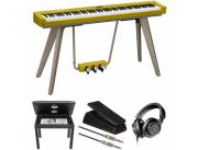 Casio Privia PX-S7000 88-Key Portable Digital Piano Value Kit with Bench, Expression Pedal