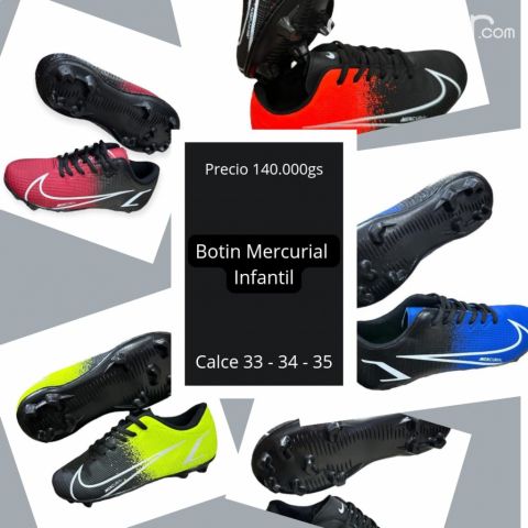 Ropa y calzados - ▪️Botin Taquilla Nike Mercurial Niños ▪️Calce 33 / 34 / 35 ▪️Precio 140mil Cod. LUNMO/