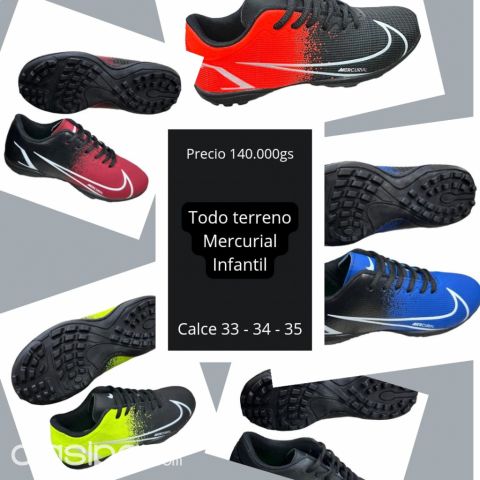 Ropa y calzados - ▪️Todo terreno Nike Mercurial Niños ▪️Calce 33 / 34 / 35 ▪️Precio 140mil Cod. LUNMO/