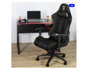 COMBO MESA GAMER TECNOMOBILI ROJO (ME4161) + SILLA GAMER SATE NEGRO