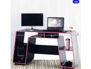 MESA GAMER POLITORNO LONDON NEGRO/ROSA 200512 (5992)