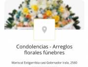 Corona de flores funeral Paraguay