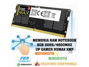 MEMORIA RAM NOTEBOOK 8GB DDR5/4800MHZ UP GAMER R5MAX XMP