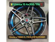 Llanta Deportiva 15 4x100/114 8 nuevos..