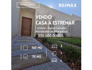 Vendo Casa a Estrenar en Limpio Barrio Cerrado Manatiales de Margaritas.