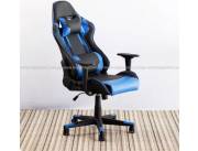 SILLA GAMER RESPALDO ALTO 100K AZUL (3263)