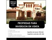 *PROPIEDAD EN VENTA IDEAL PARA INVERSION EN EL BARRIO MBOCAYATY ESTILO MEDITERRANEO*