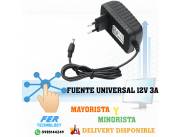 FUENTE UNIVERSAL 12V 3A