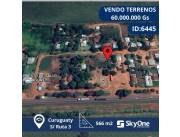 TERRENOS EN VENTA EN CURUGUATY SOBRE LA RUTA 3 GRAL AQUINO