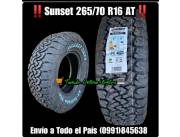 Sunset 265/70 r16 AT nuevos