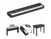 Yamaha P-225 88-Key Portable Digital Piano Kit with Furniture Stand, Bench, and Sustain Pe