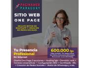 🚀 ¡Potencia tu presencia en línea con un sitio web en formato One Page! 🚀